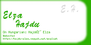 elza hajdu business card